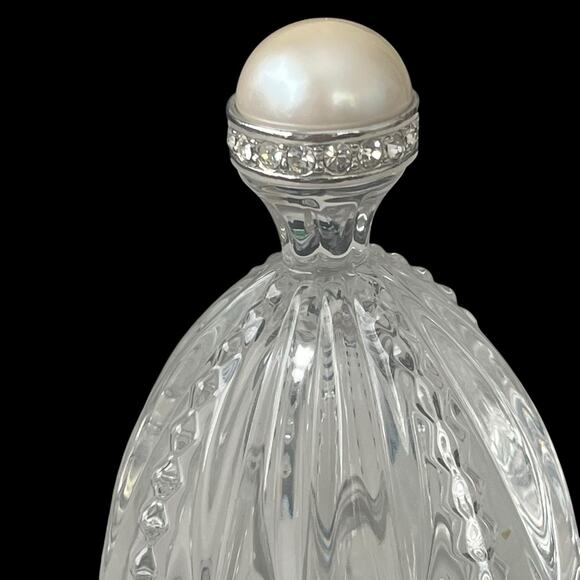 Lenox Pave Jewels Diamonds & Pearls Royal Lead Crystal Egg Trinket Box Vintage - Picture 2 of 12